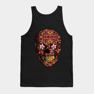 Red Roses Skull V.1 Tank Top